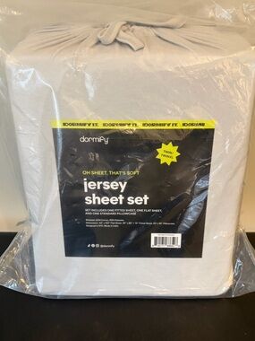 Dormify Jersey Sheet Set - Light Gray Twin XL
